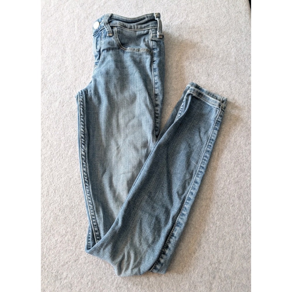 Hollister Jeans 00R Womens 23x28 Low-Rise Jean Legging Light Wash Stretch Skinny
